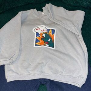 Carter’s, sweatsuit, gray, navy